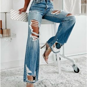 Flying Monkey Distressed denim 90’s jeans size 28